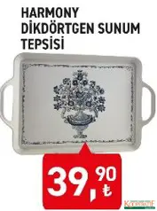HARMONY DİKDÖRTGEN SUNUM TEPSİSİ fiyat ve kampanya bilgisi
